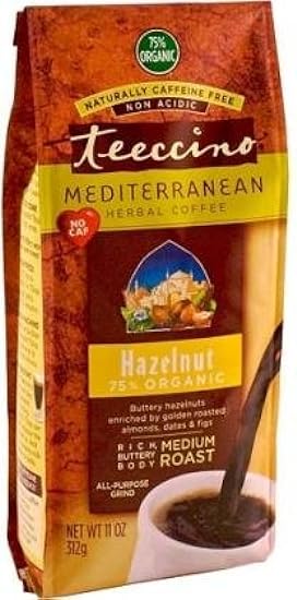 Teeccino Herbal Coffee, Hazelnut OG3 11 oz. (Pack of 6) 999214776
